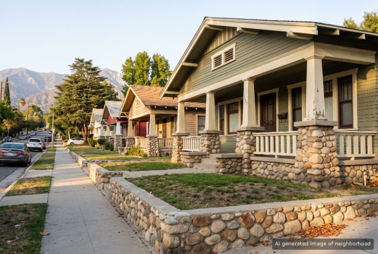 Orange Heights, Pasadena, CA neighborhood