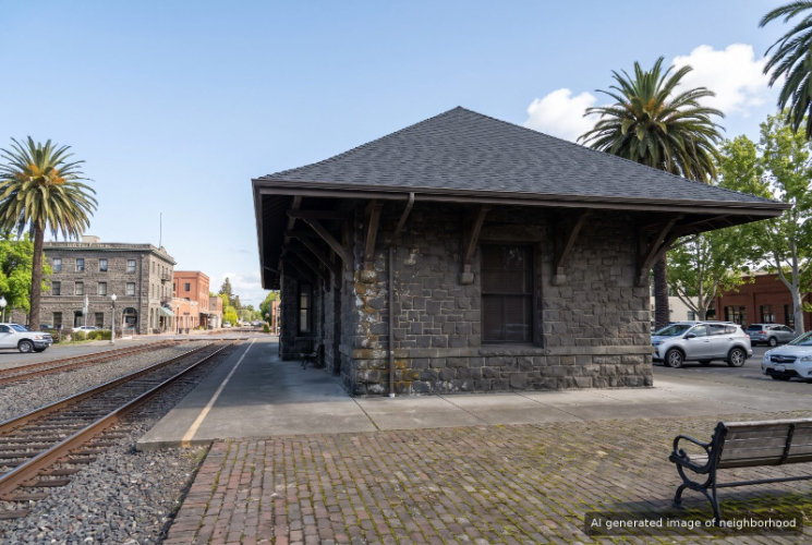 Neighborhood Historic Railroad Square, Santa Rosa